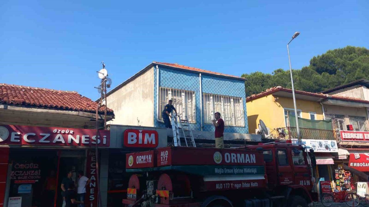 Ula’da 10 işyeri zarar gördü