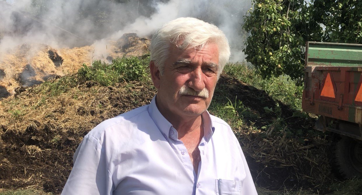 Amasya’da 10 ton saman kül oldu