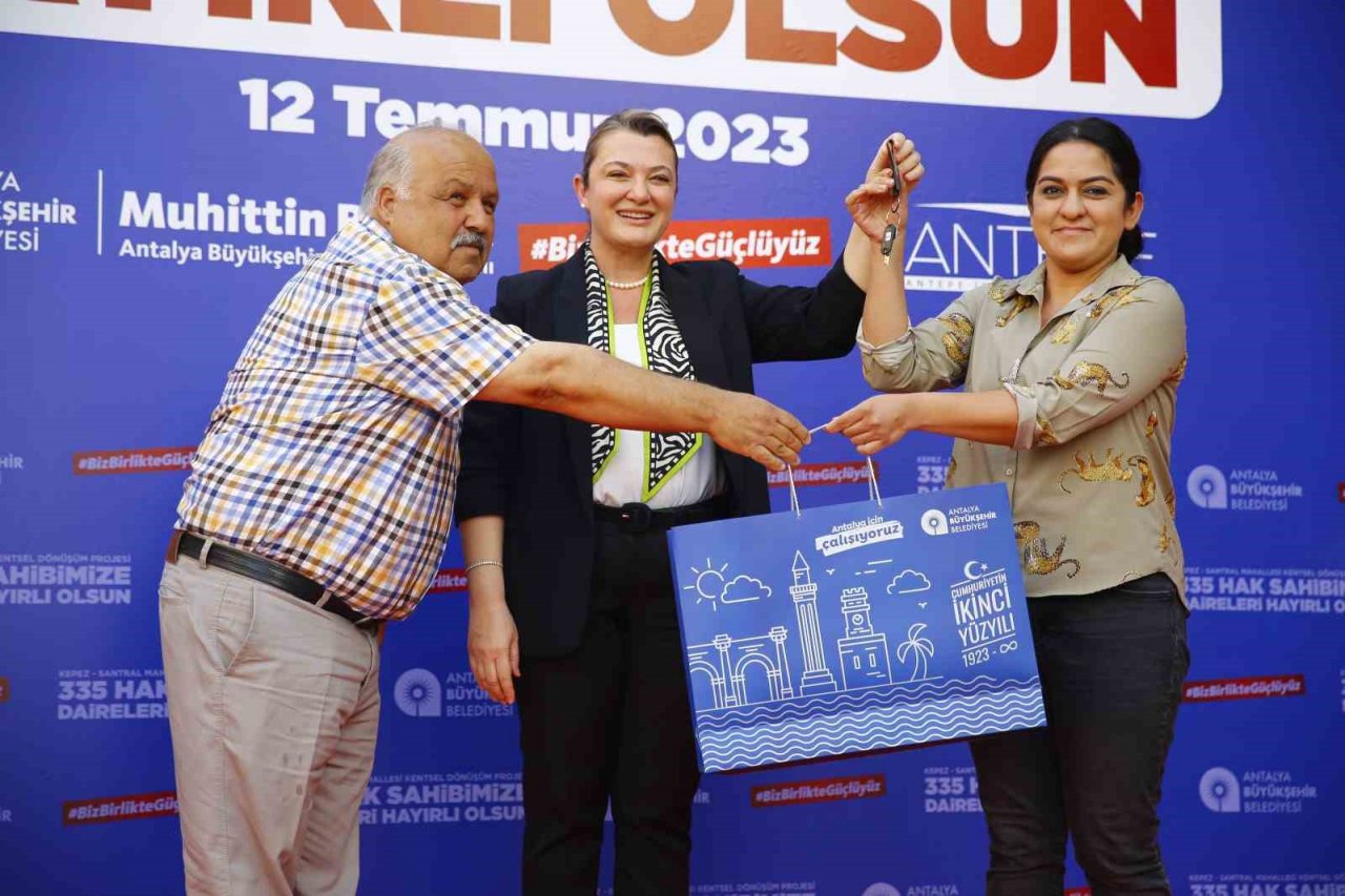 Kepez-Santral Mahallesi’nde anahtar heyecanı