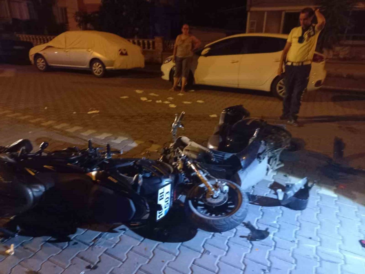 Motosikletler çarpıştı: 4 yaralı