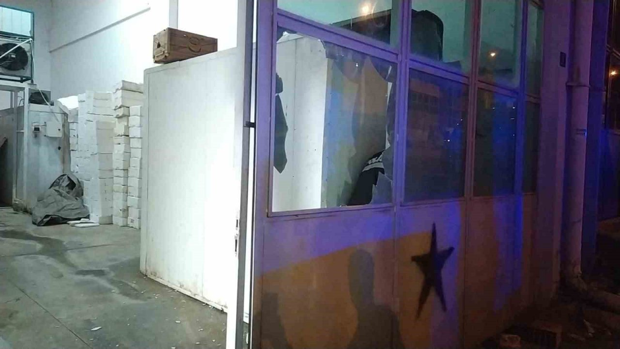 Pompalı tüfekle iş yerini kurşuna tuttular