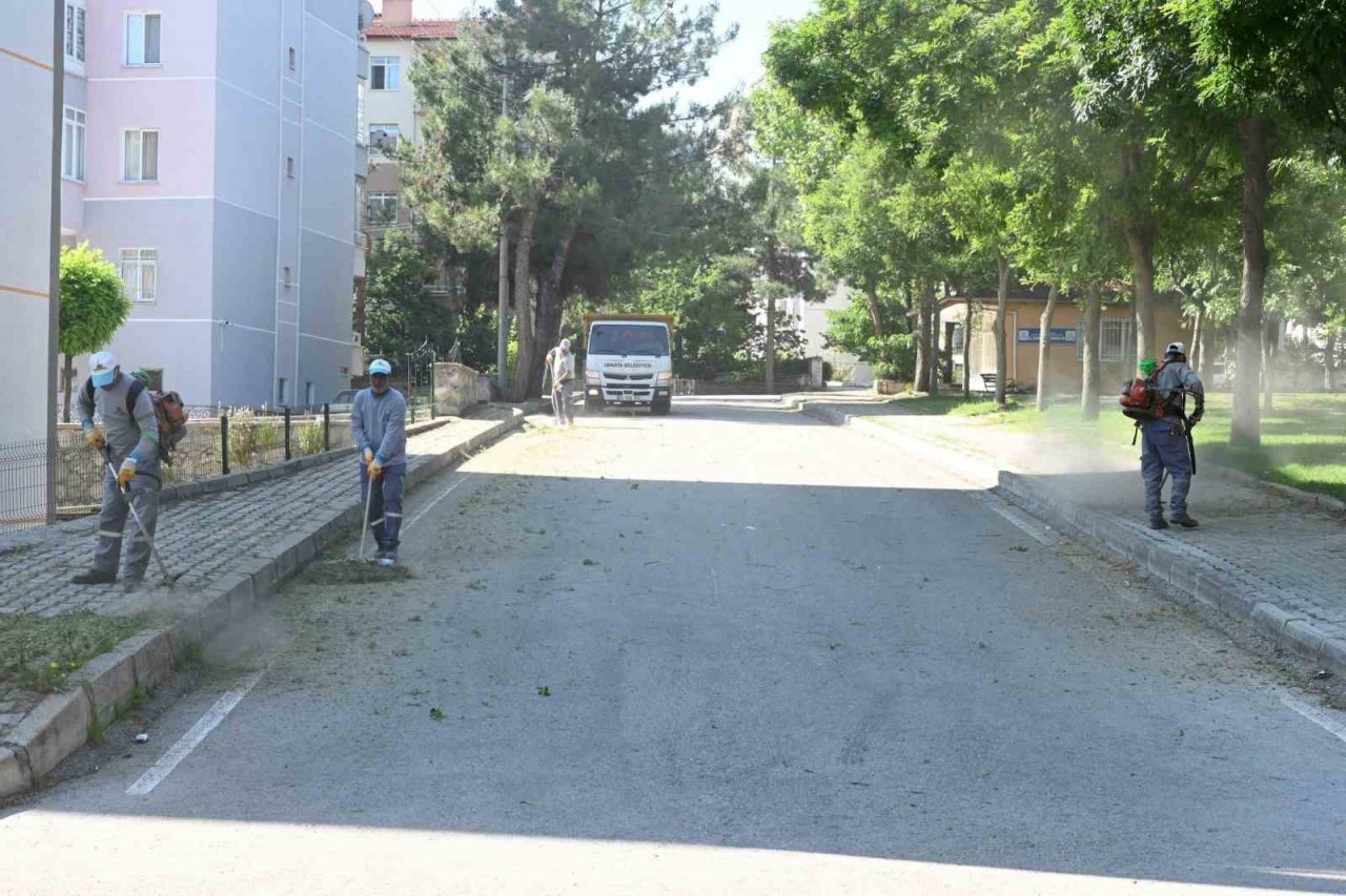 Isparta’da 44 mahalle 200 cadde ve 3 bine yakın sokakta genel temizlik