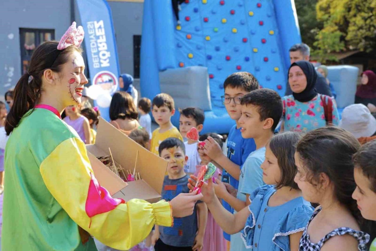Körfez’de çocuklar tatili eğlenerek geçiriyor
