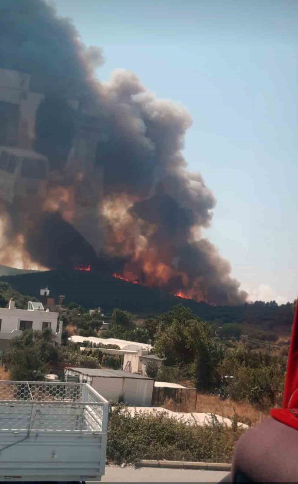 Milas yangını büyüyor