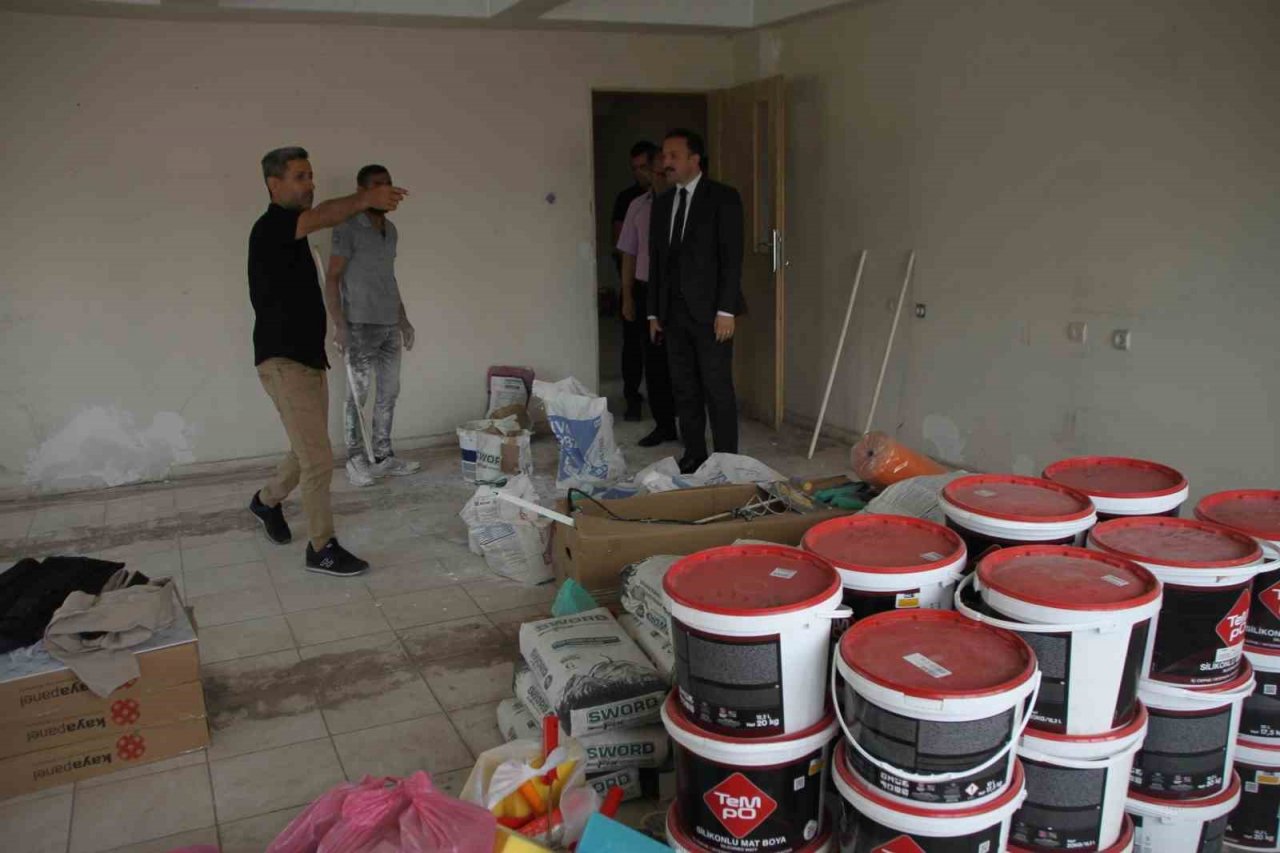 Kaymakam Bayram kamu inşaatlarını inceledi