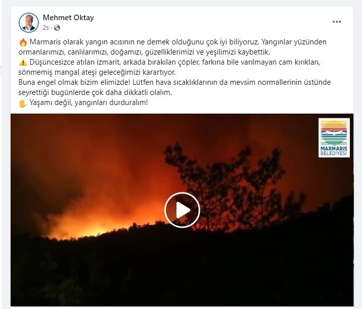Başkan Oktay’dan orman yangınlarına karşı dikkat çağrısı