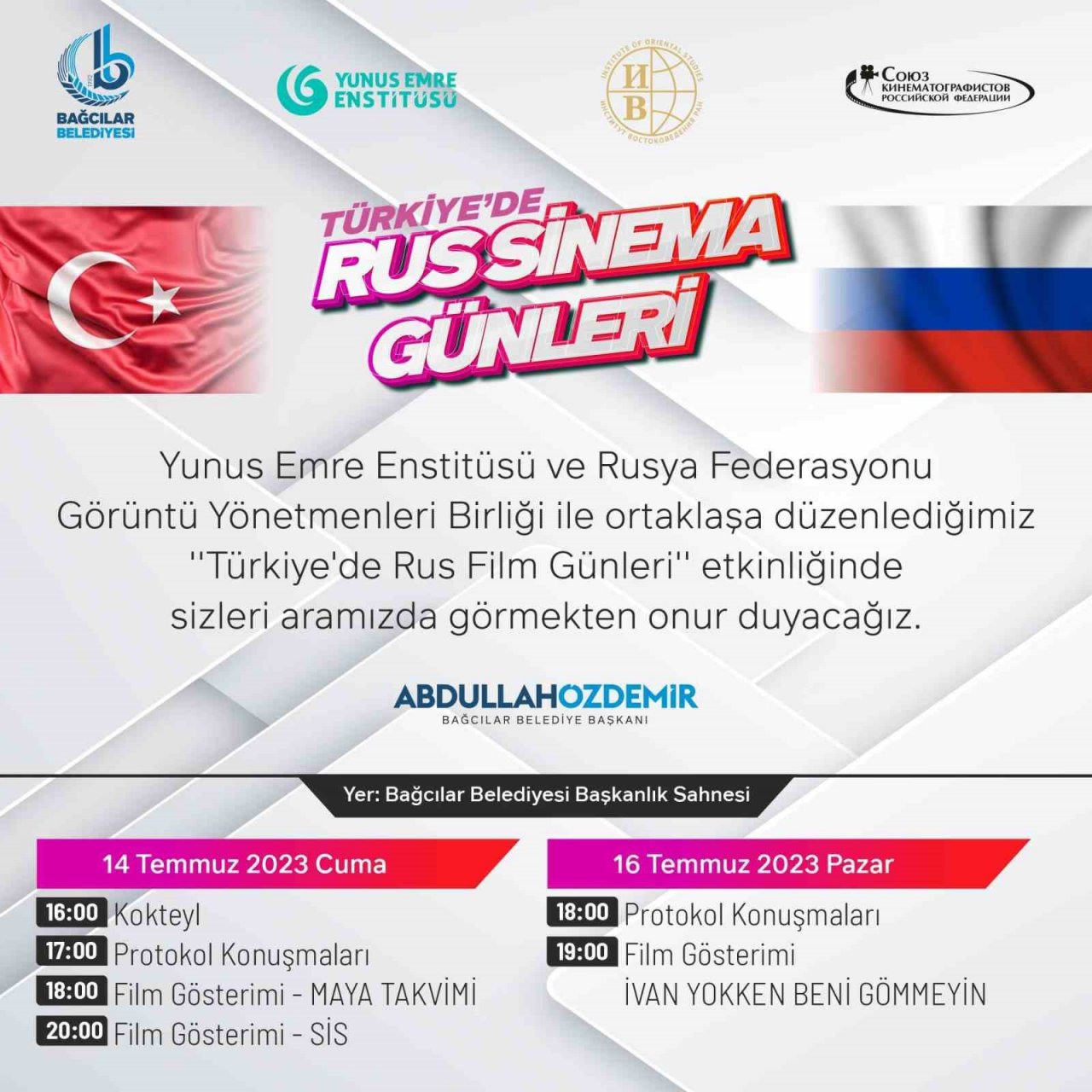 Bağcılarlılar Rus film dünyasını yakından tanıyacak