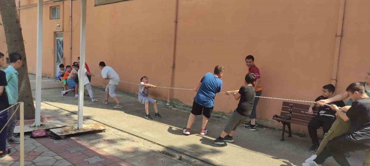 Yaz Kur’an-ı Kerim kursu öğrencileri ata sporları ile eğlendi