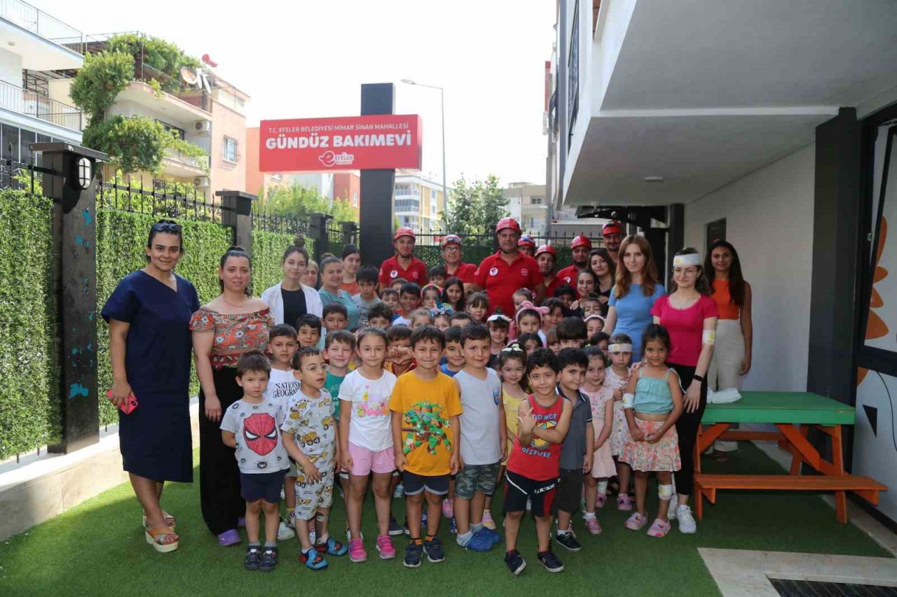 Efeler’in çocuklarına deprem eğitimi verildi