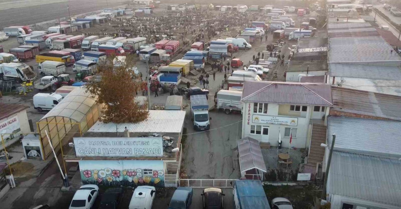 Havsa Canlı Hayvan Pazarı kapatıldı