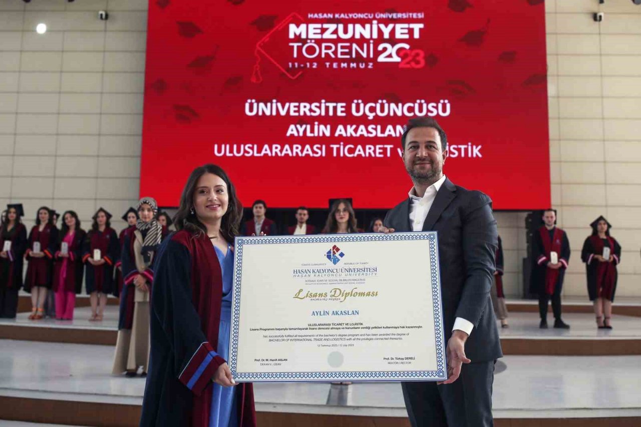 Hasan Kalyoncu Üniversitesi bin 578 öğrencisini mezun etmenin gururunu yaşadı