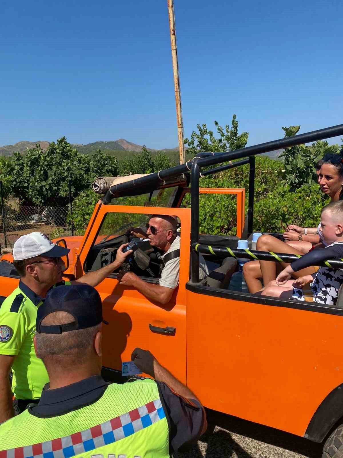 Marmaris’te jeep safarilerine sıkı denetime alındı