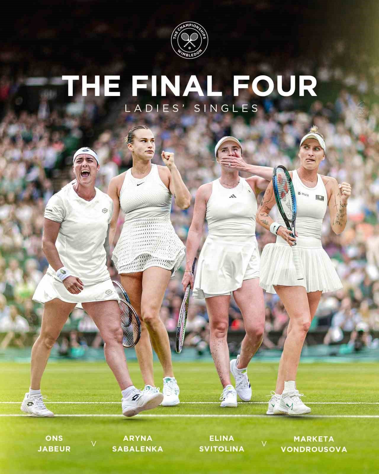 Wimbledon’da yarı final eşleşmeleri belli oldu