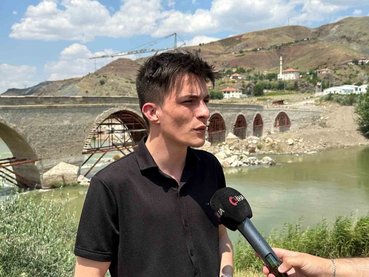 Timur’un ilerlemesine engel olamayan tarihi taş köprü restore ediliyor