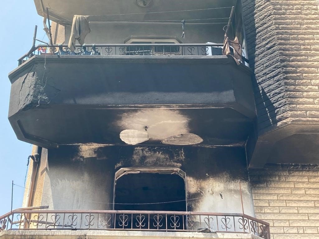 Televizyon patladı, daire alev alev yandı