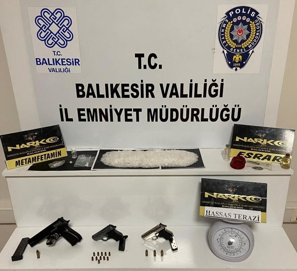 Balıkesir’de 46 şahsa uyuşturucu operasyonu