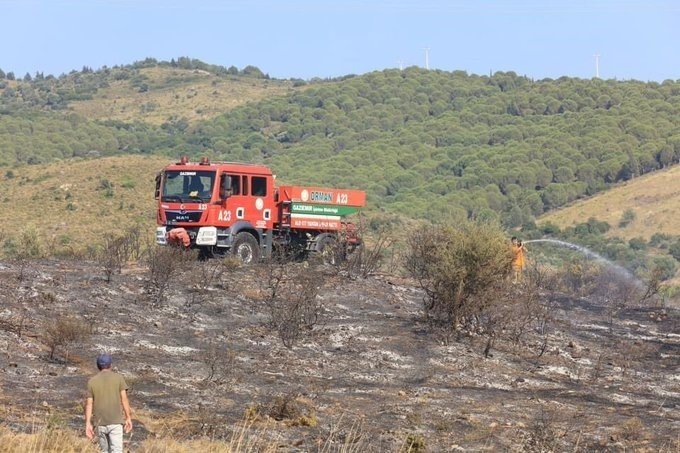 Güzelbahçe’deki yangında izmarit iddiası