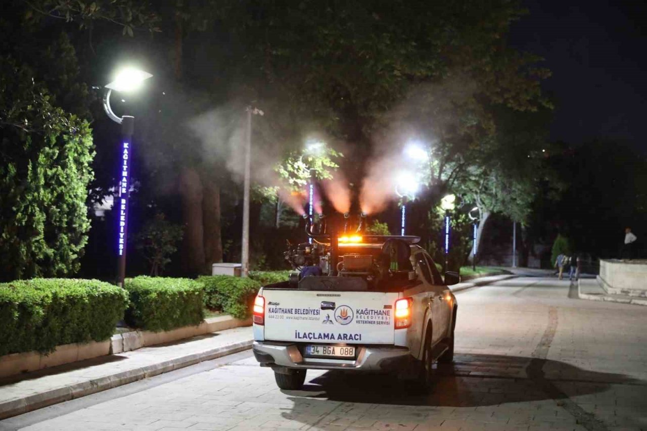 Kağıthane’de haşerelere karşı ilaçlama çalışmaları sürüyor
