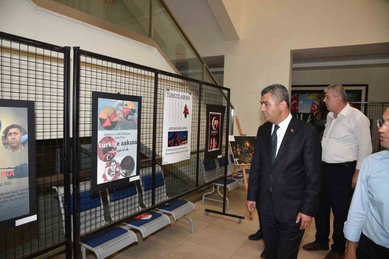 15 Temmuz Demokrasi ve Milli Birlik Günü Anma etkinlikleri afiş sergisiyle başladı