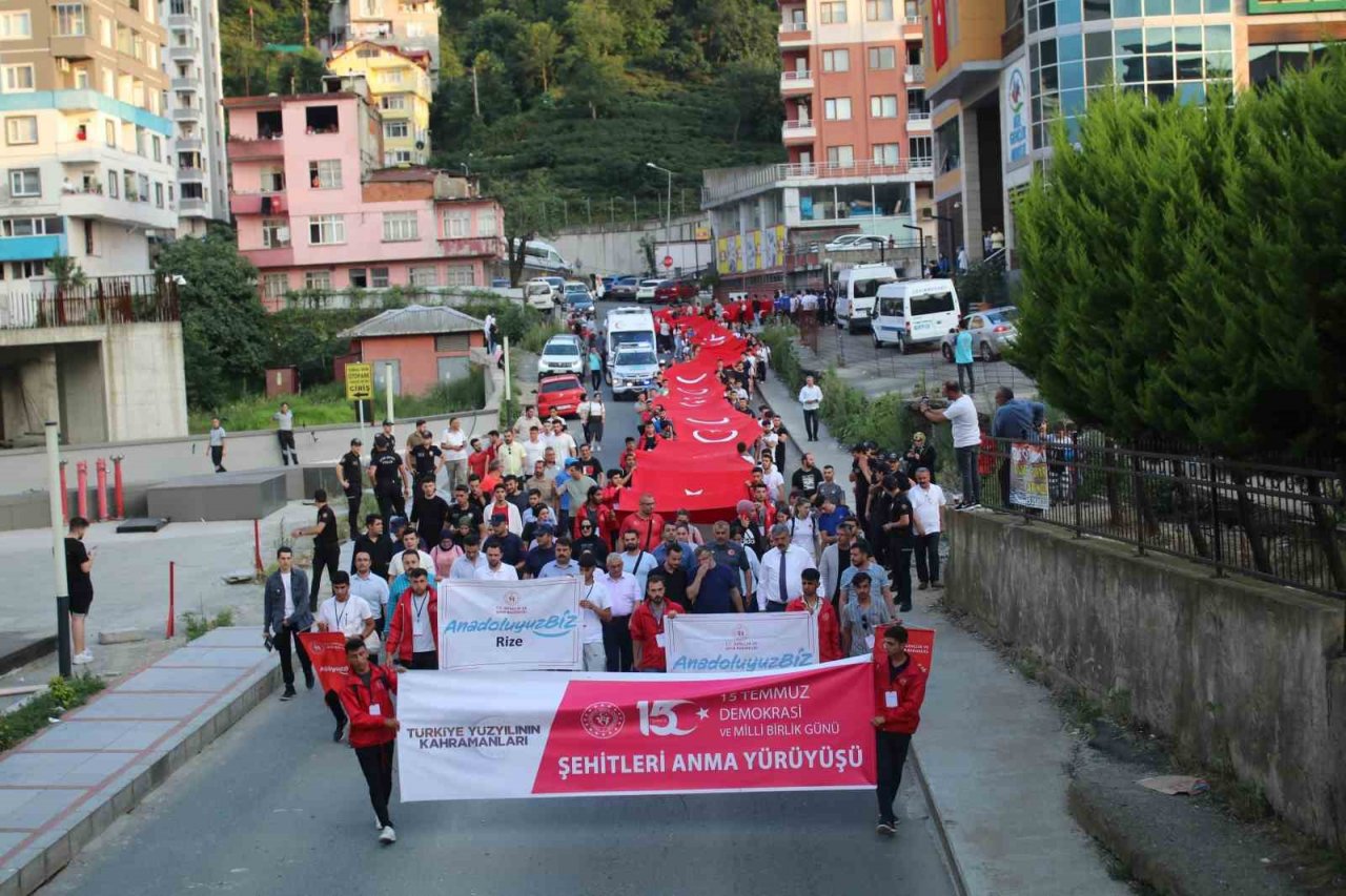 Rize’de "15 Temmuz Demokrasi ve Milli Birlik Günü" anma etkinlikleri
