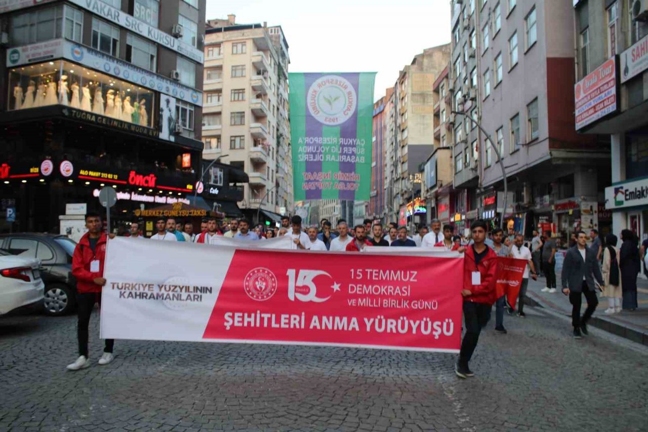 Rize’de "15 Temmuz Demokrasi ve Milli Birlik Günü" anma etkinlikleri