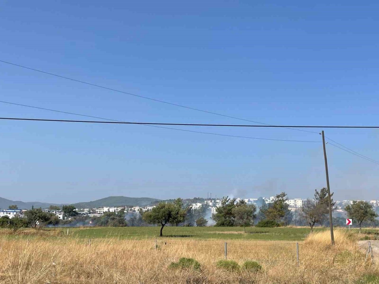 Bodrum’da 2 ayrı noktada yangın