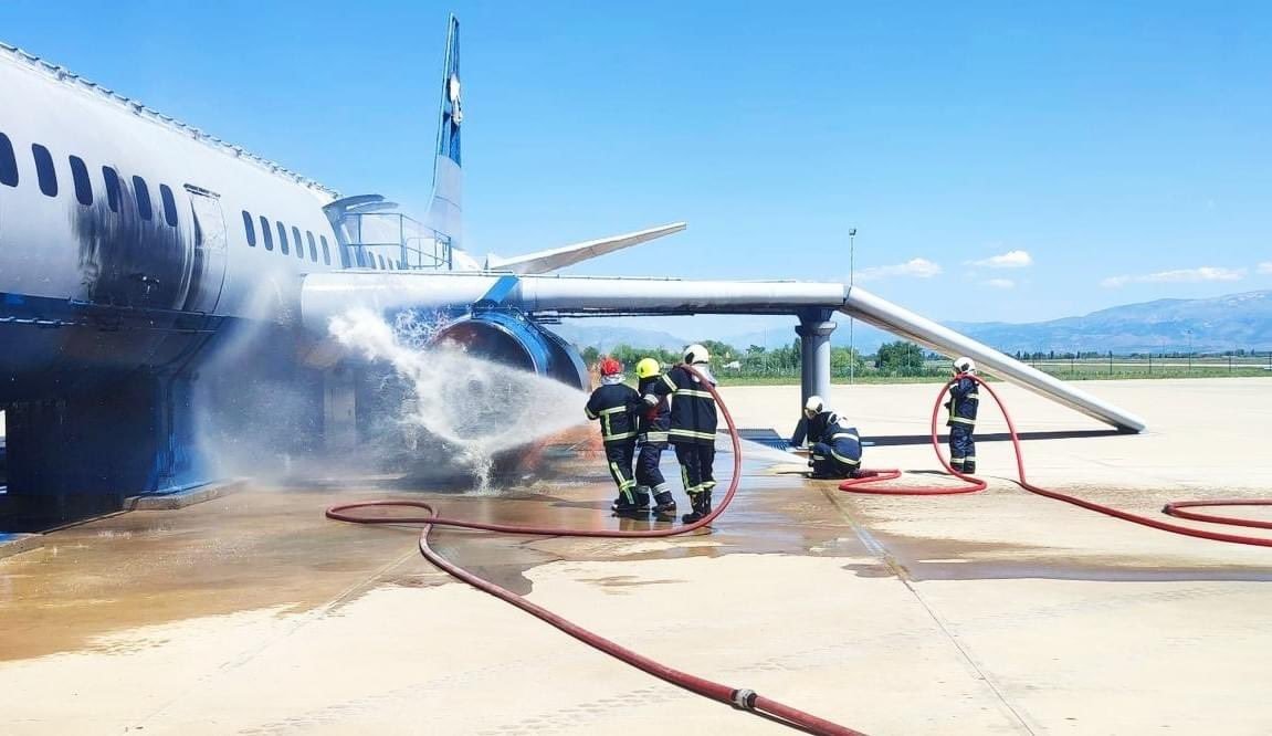 Gürcü itfaiyeciler Erzincan’da simülasyon eğitimi aldı