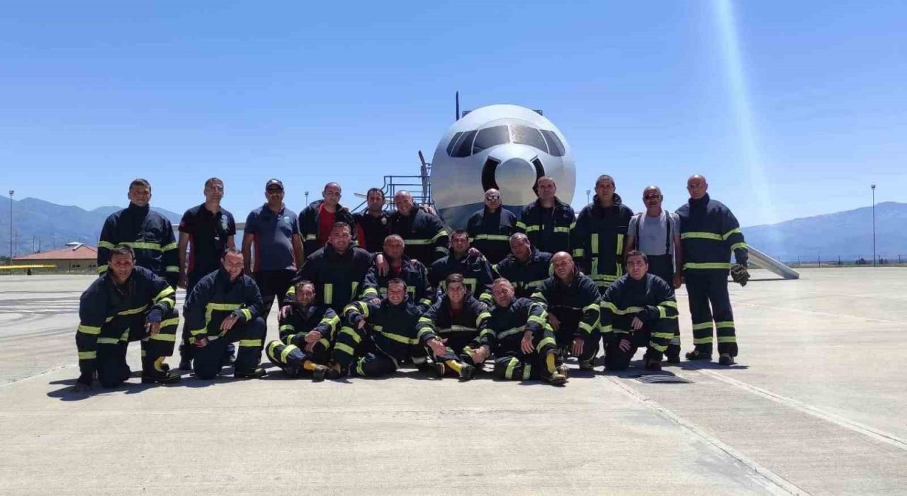 Gürcü itfaiyeciler Erzincan’da simülasyon eğitimi aldı