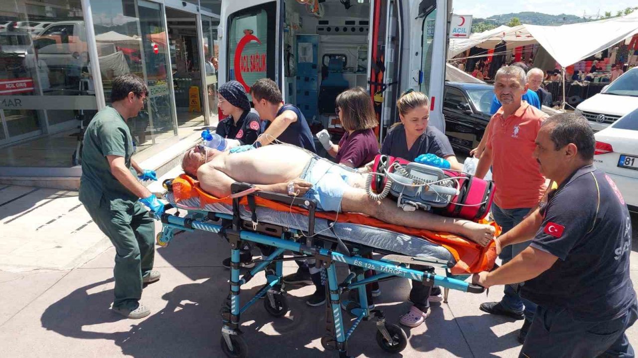 Plajda boğulma tehlikesi geçirdi