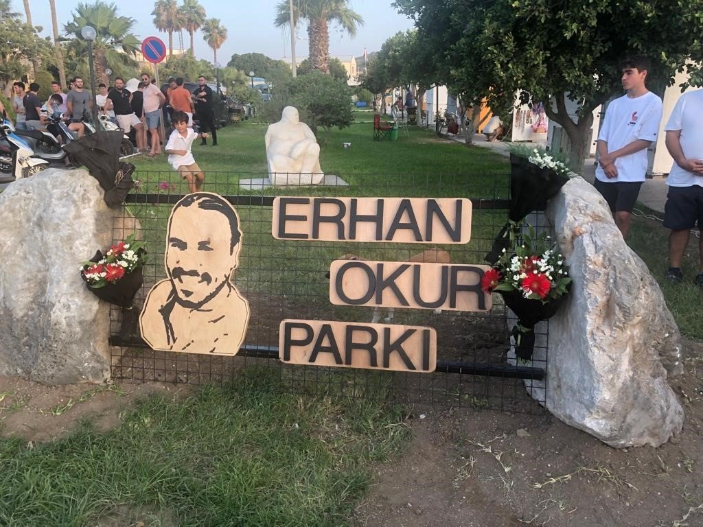 Datça’da Okur’un adının verildiği park hizmete açıldı
