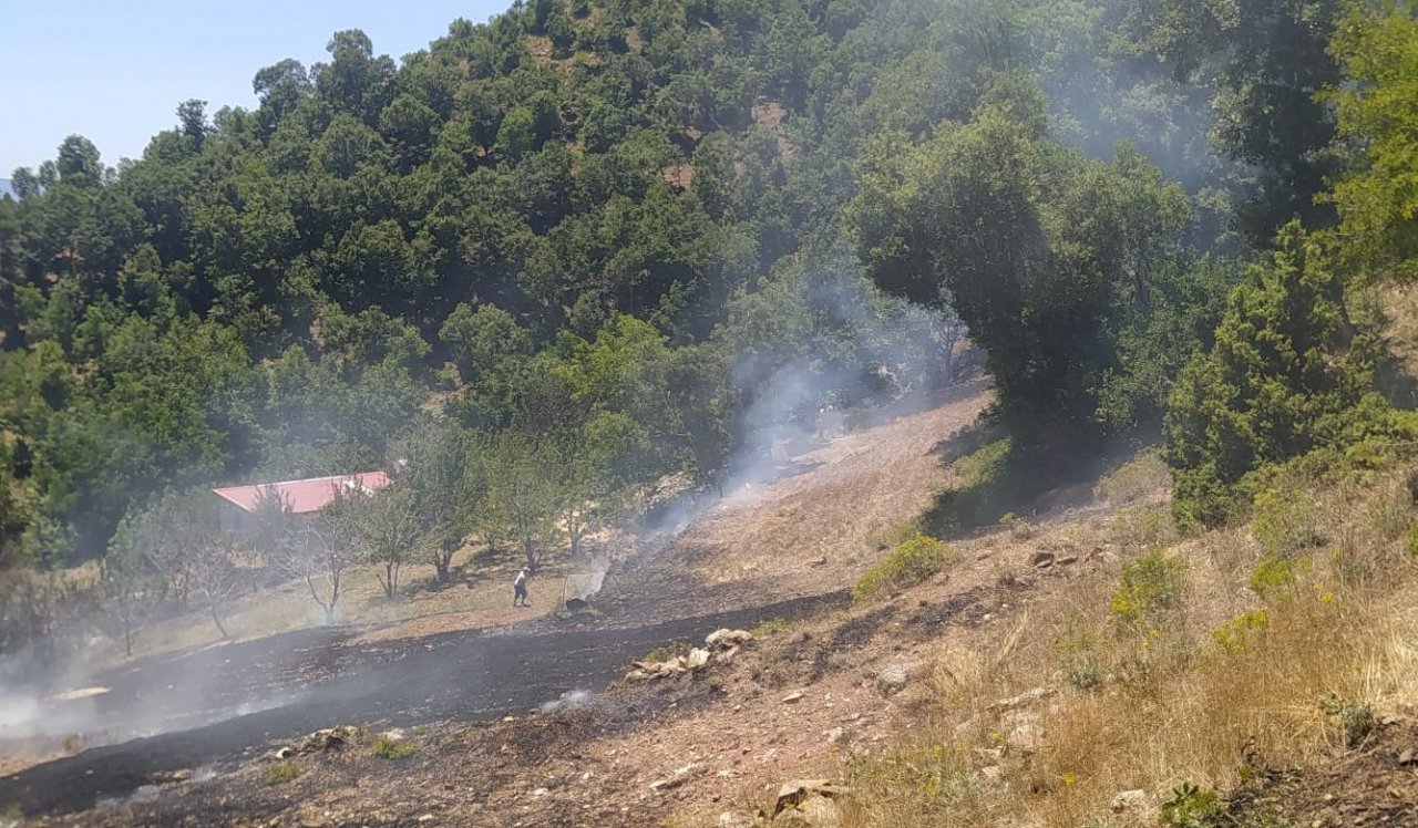 Osmaniye’de ormana sıçrayan anız yangını söndürüldü