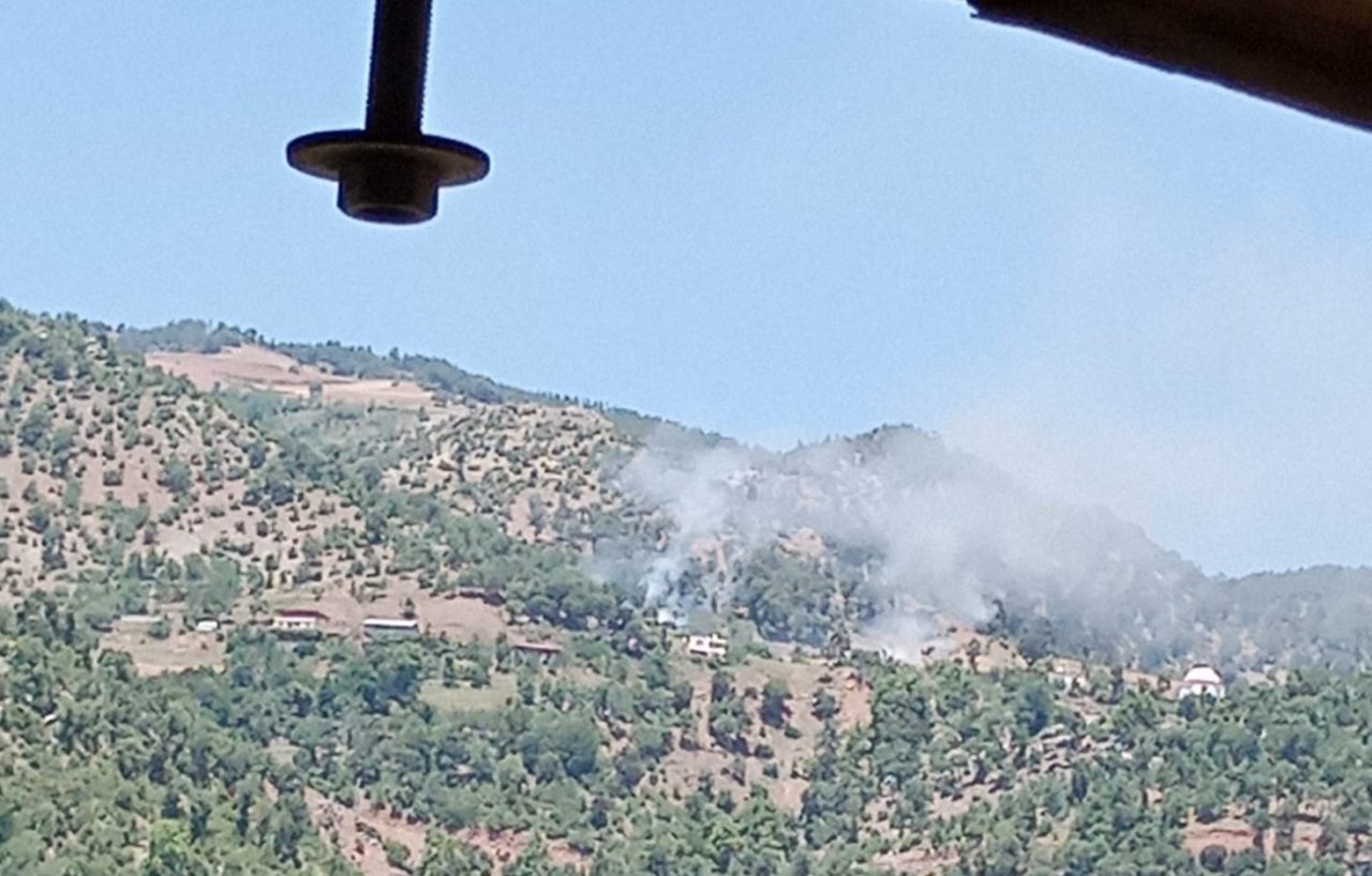 Osmaniye’de ormana sıçrayan anız yangını söndürüldü