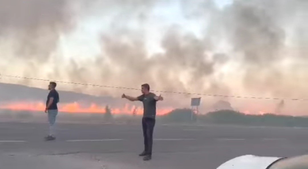 Simav’da arazi yangını