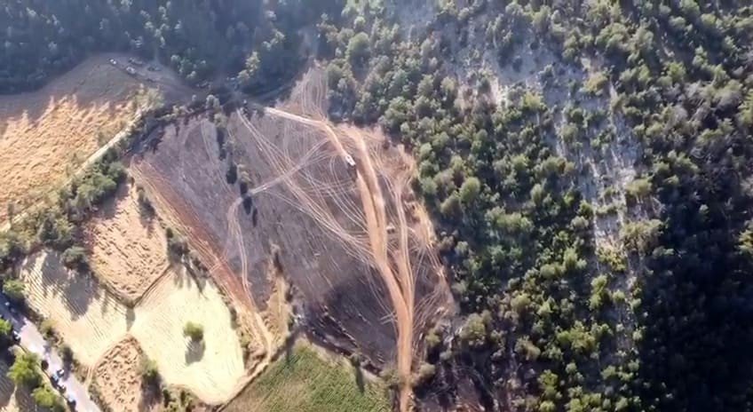 Bolu’da çıkan orman yangınında 5 hektarlık alan küle döndü