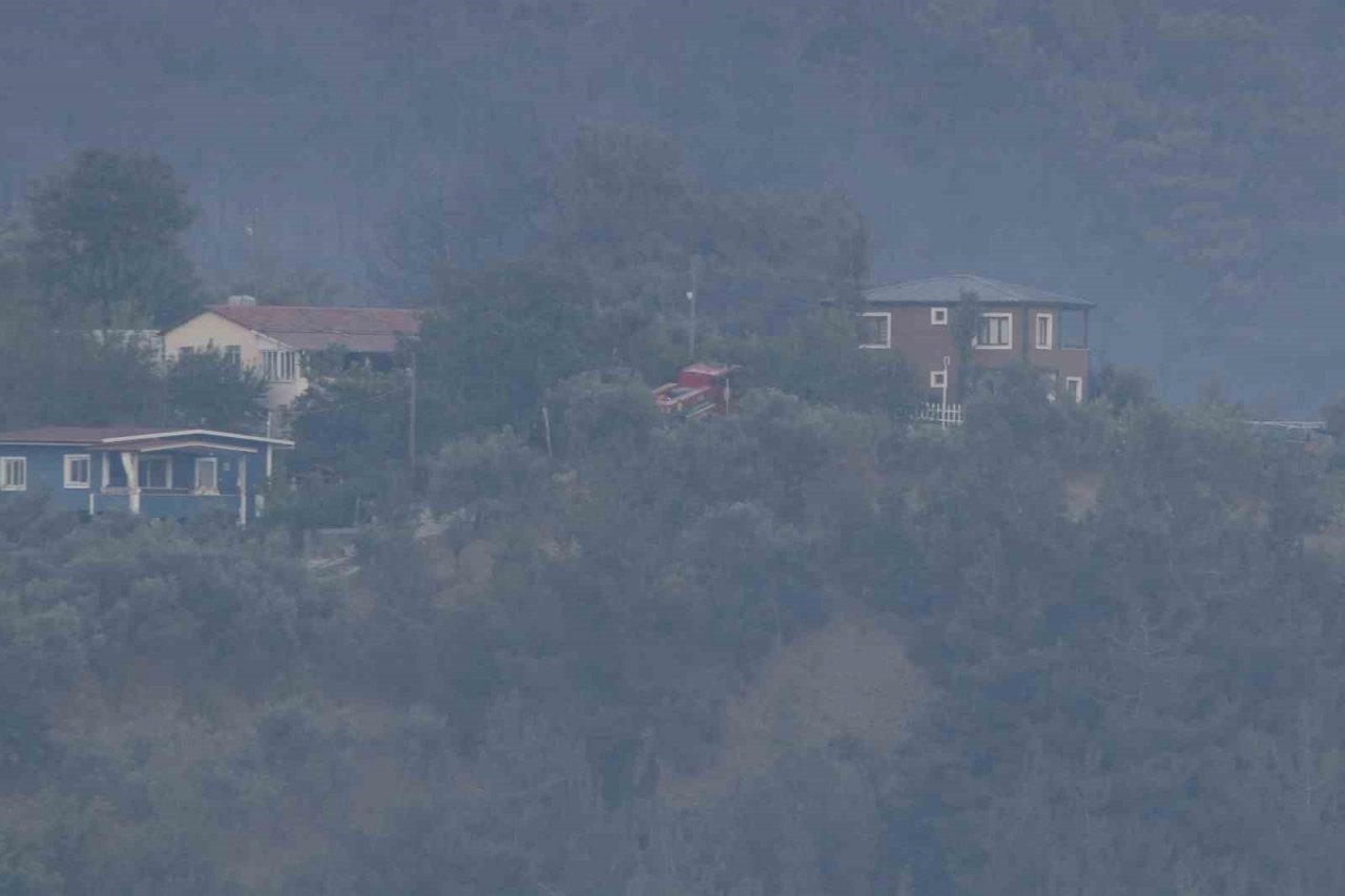 Hatay’daki orman yangına havadan müdahale tekrardan başladı