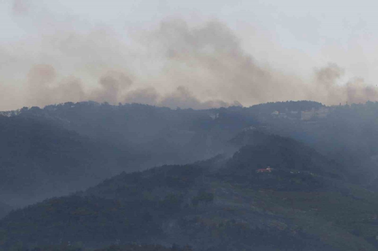 Hatay’daki orman yangına havadan müdahale tekrardan başladı