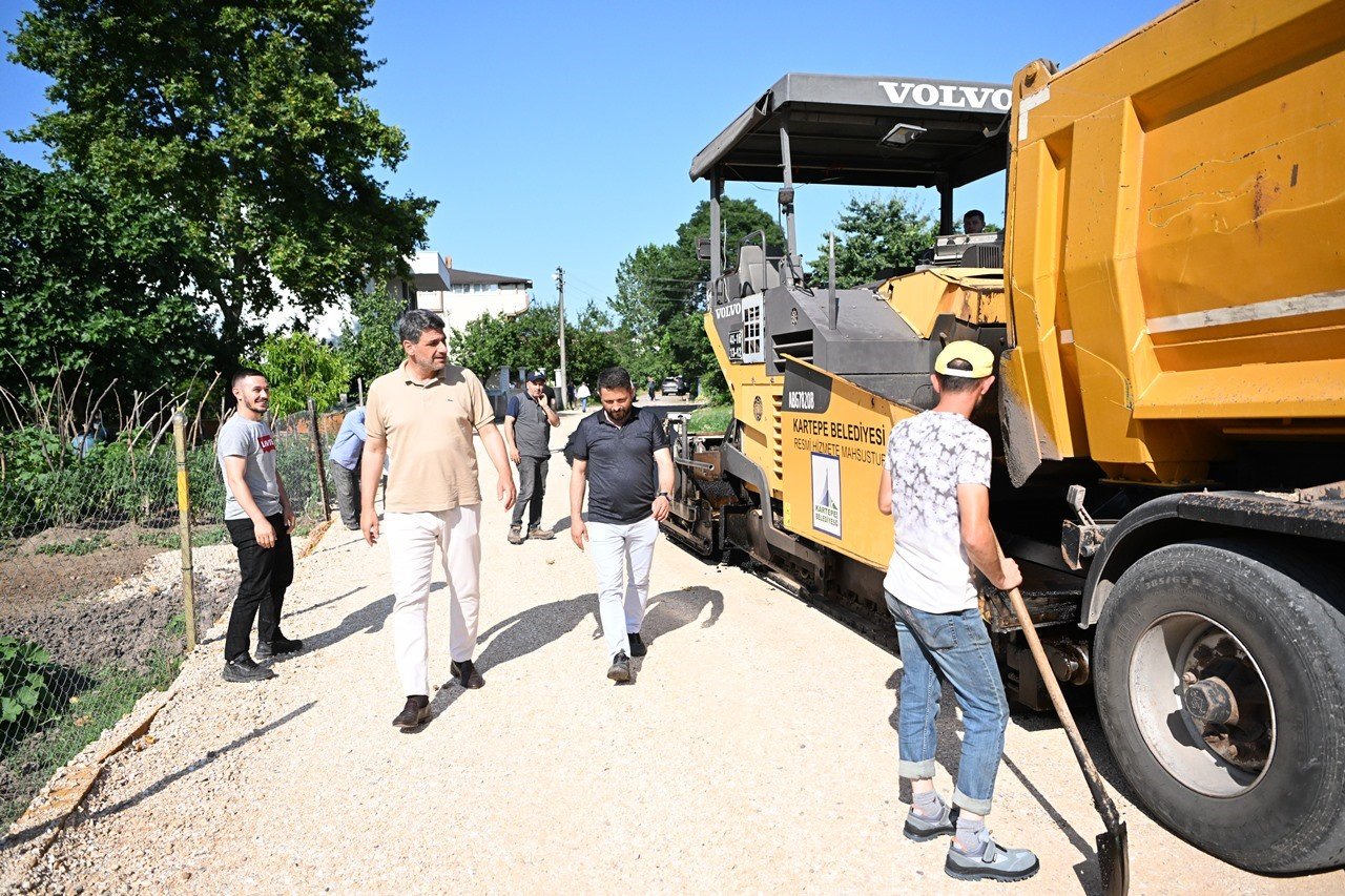 Köseköy sokaklarına yaz asfaltı