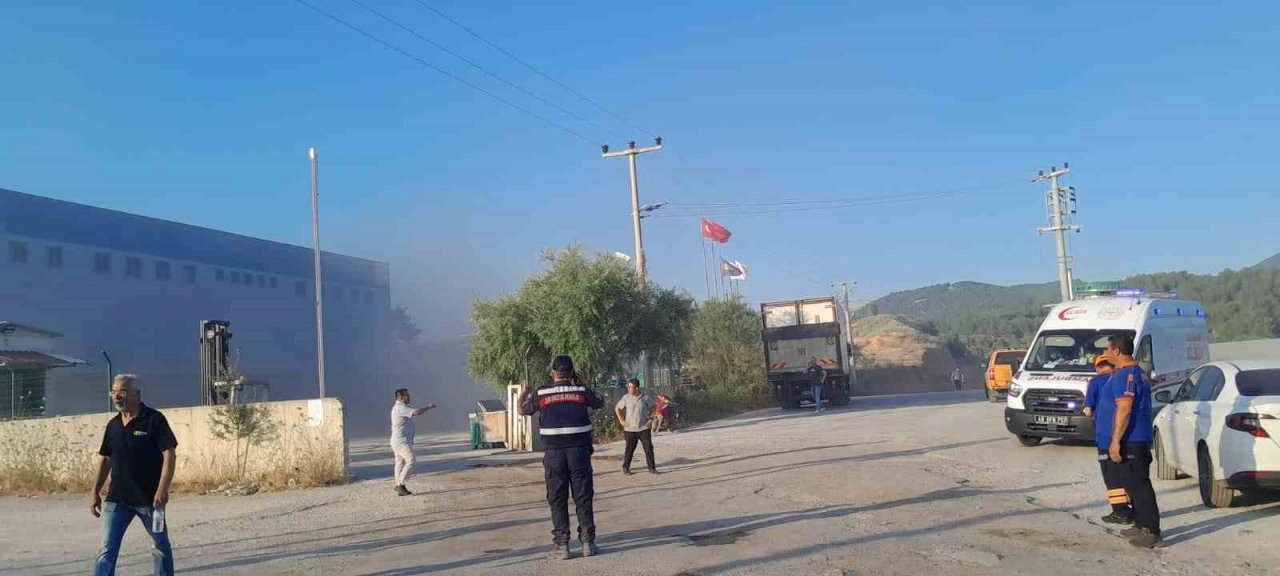 Lojistik firmasındaki yangın devam ediyor