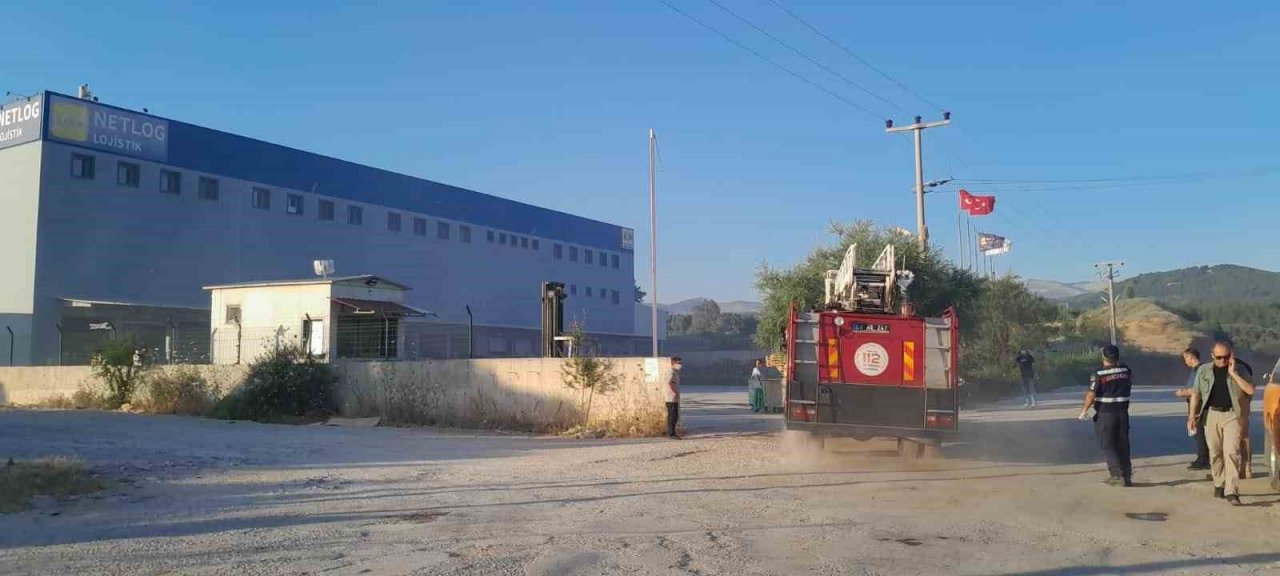 Lojistik firmasındaki yangın devam ediyor