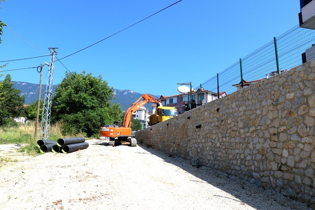 Safranbolu’da yağmur suyu hattı çalışması başladı