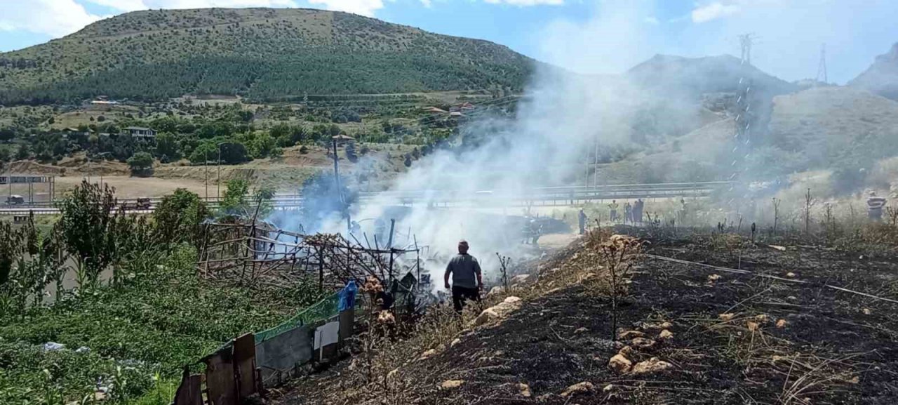 Amasya’da bağ evinde korkutan yangın