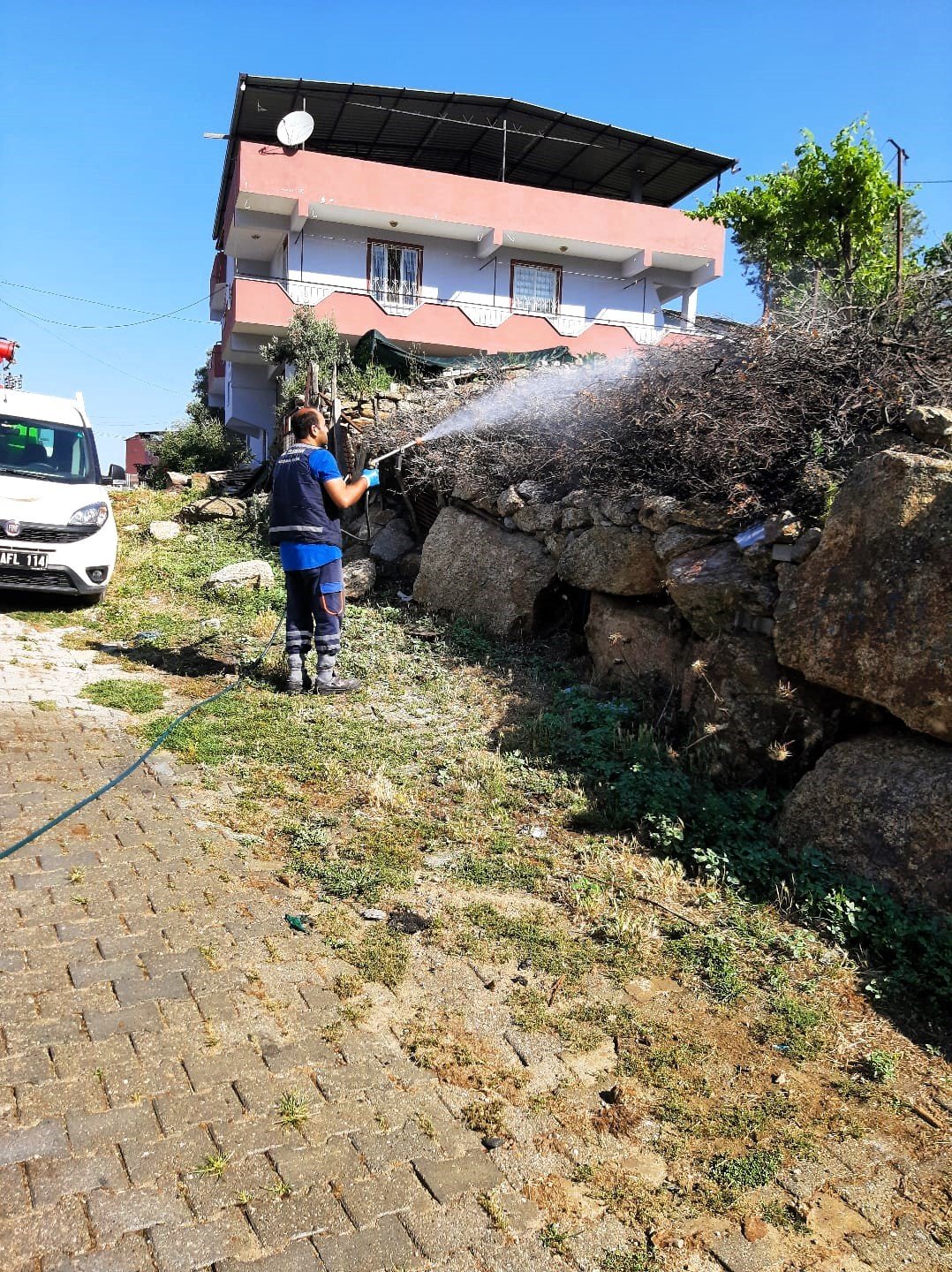 Çine’de sineklerle mücadele aralıksız sürüyor
