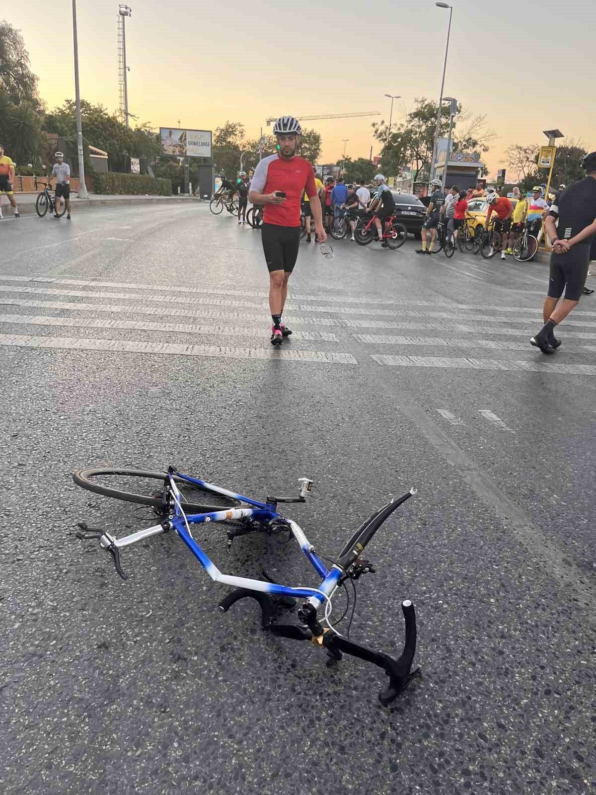 Bostancı’da otomobilin çarptığı bisikletli hayatını kaybetti