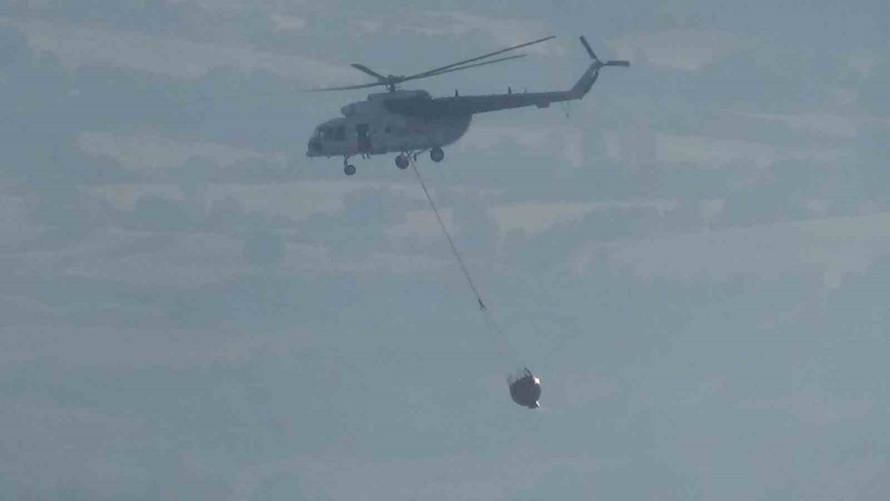 Çanakkale’deki orman yangınına havadan ve karadan müdahale devam ediyor