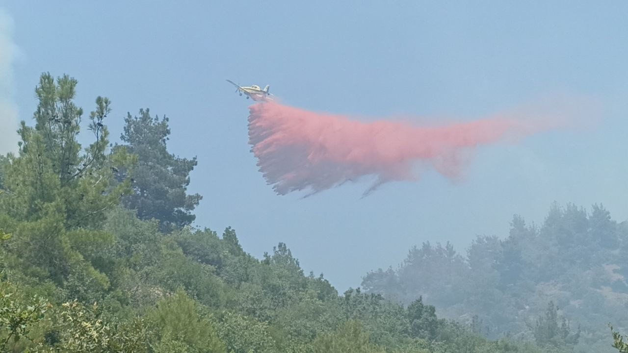 Çanakkale’de 3 gündür devam eden orman yangınına müdahale sürüyor
