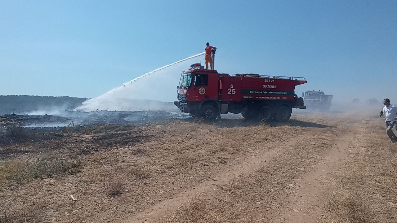 Çanakkale’de 3 gündür devam eden orman yangınına müdahale sürüyor