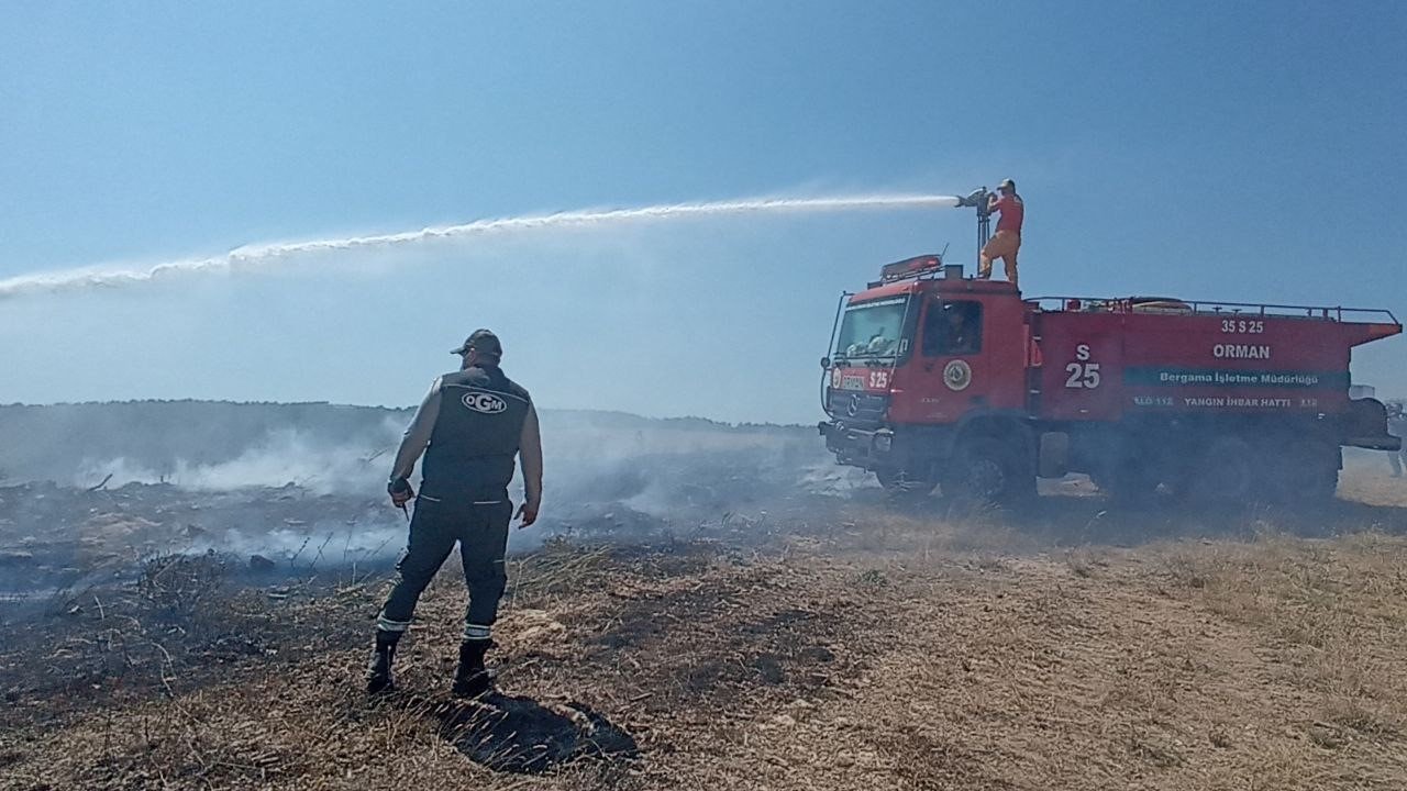 Çanakkale’de 3 gündür devam eden orman yangınına müdahale sürüyor