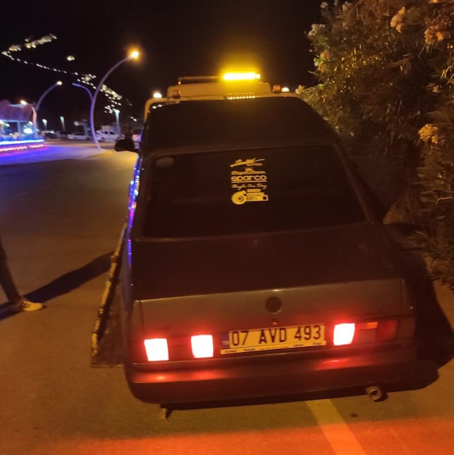 Gazipaşa’da trafik ekiplerinden abart egsoz ve gürültü denetimi