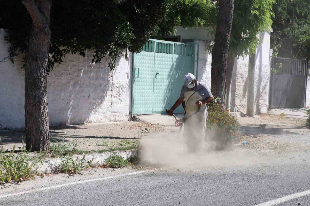 Söke Belediyesi ekipleri Güllübahçe’de temizlik çalışması başlattı