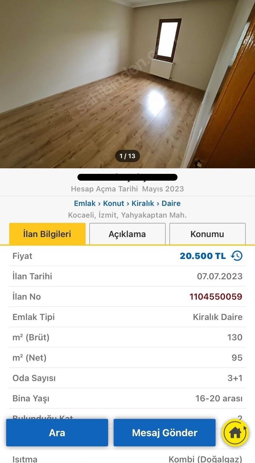 Aynı ev, iki farklı fiyat